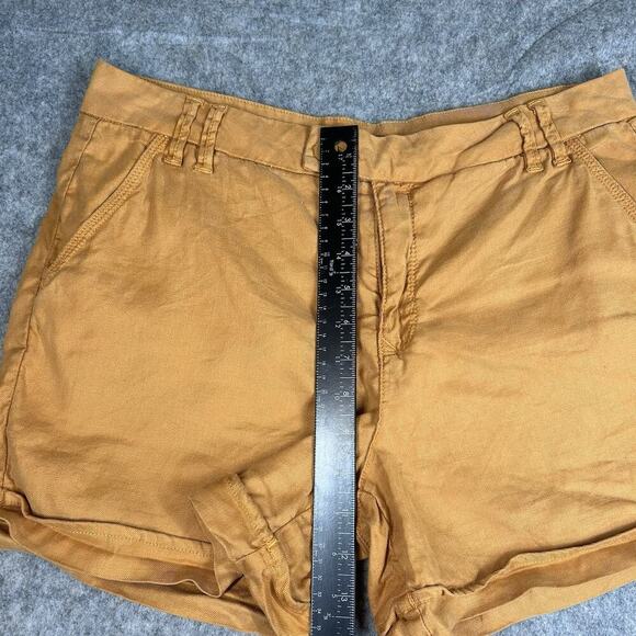 Anthropologie Level 99 Shorts Women's 31 Orange Linen Tencel Blend Travel - Picture 4 of 9